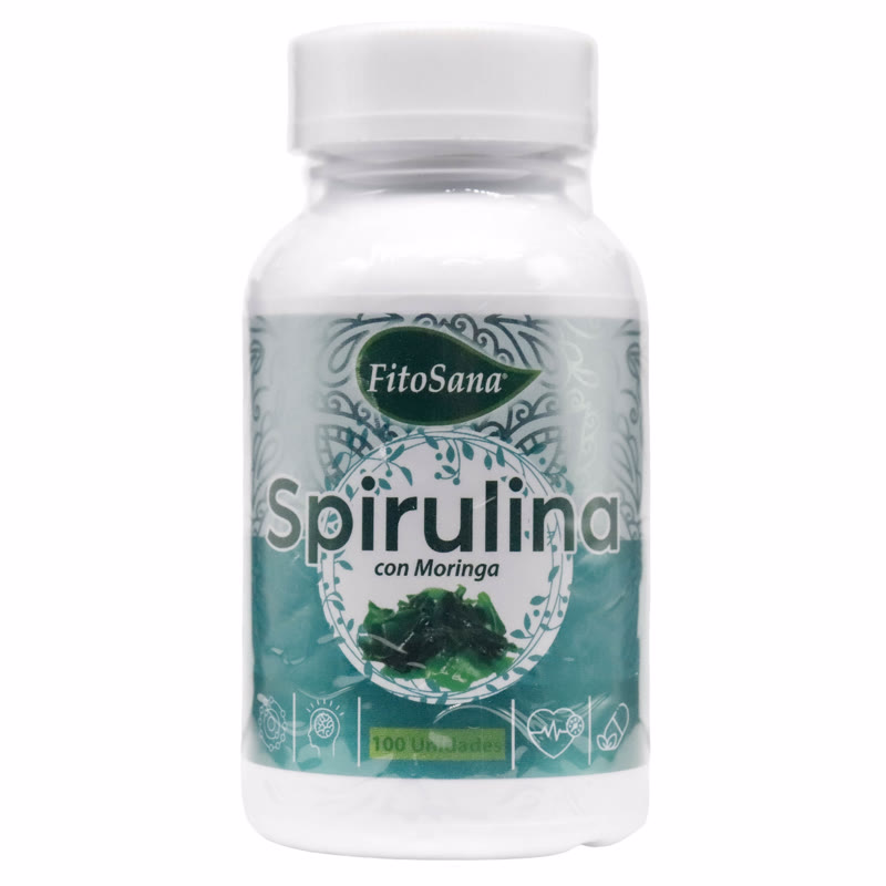 SPIRULINA CON MORINGA X 100 CAP
