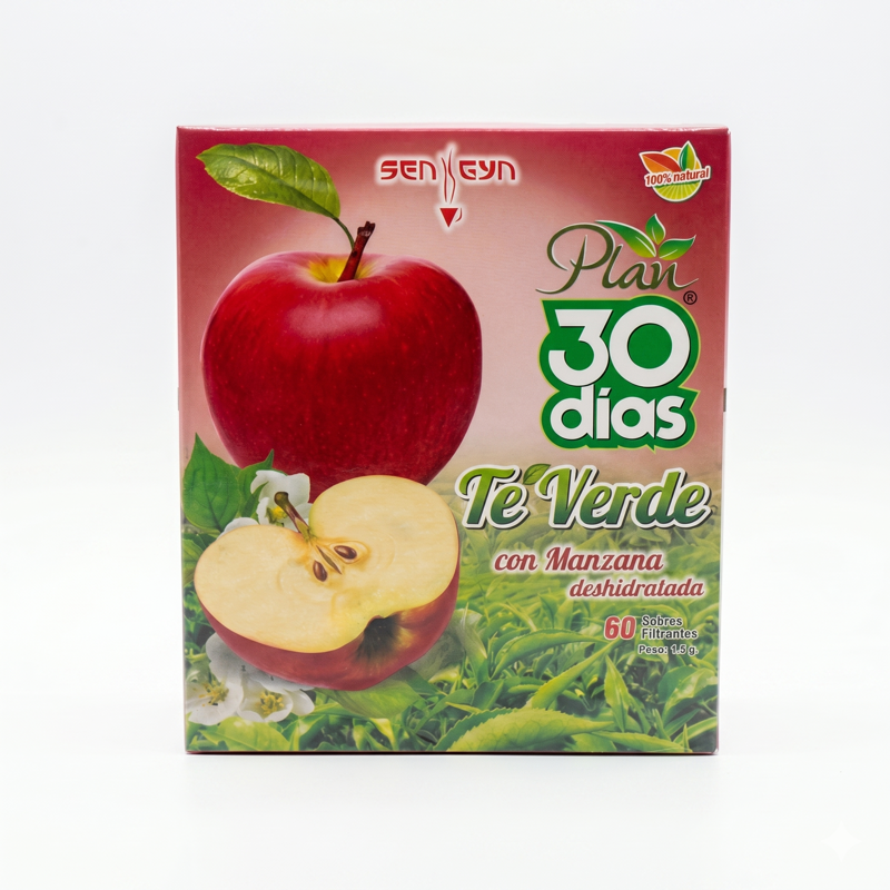 PLAN 30 DIAS TE VERDE CON MANZANA 60 FILT